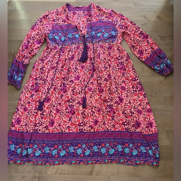 R Vivimos Dresses & Skirts - R Vivimos Floral Boho Dress XL new